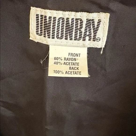 Vintage 80s/90s UnionBay Colorful Checkered Print Vest✨ - Picture 7 of 8